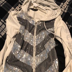 BCBG zip up hoodie